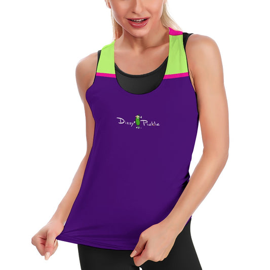 Dizzy Pickle Lesia Solid PPG Women's Pickleball Sweat-Absorbing Sleeveless Tie-Back Vest