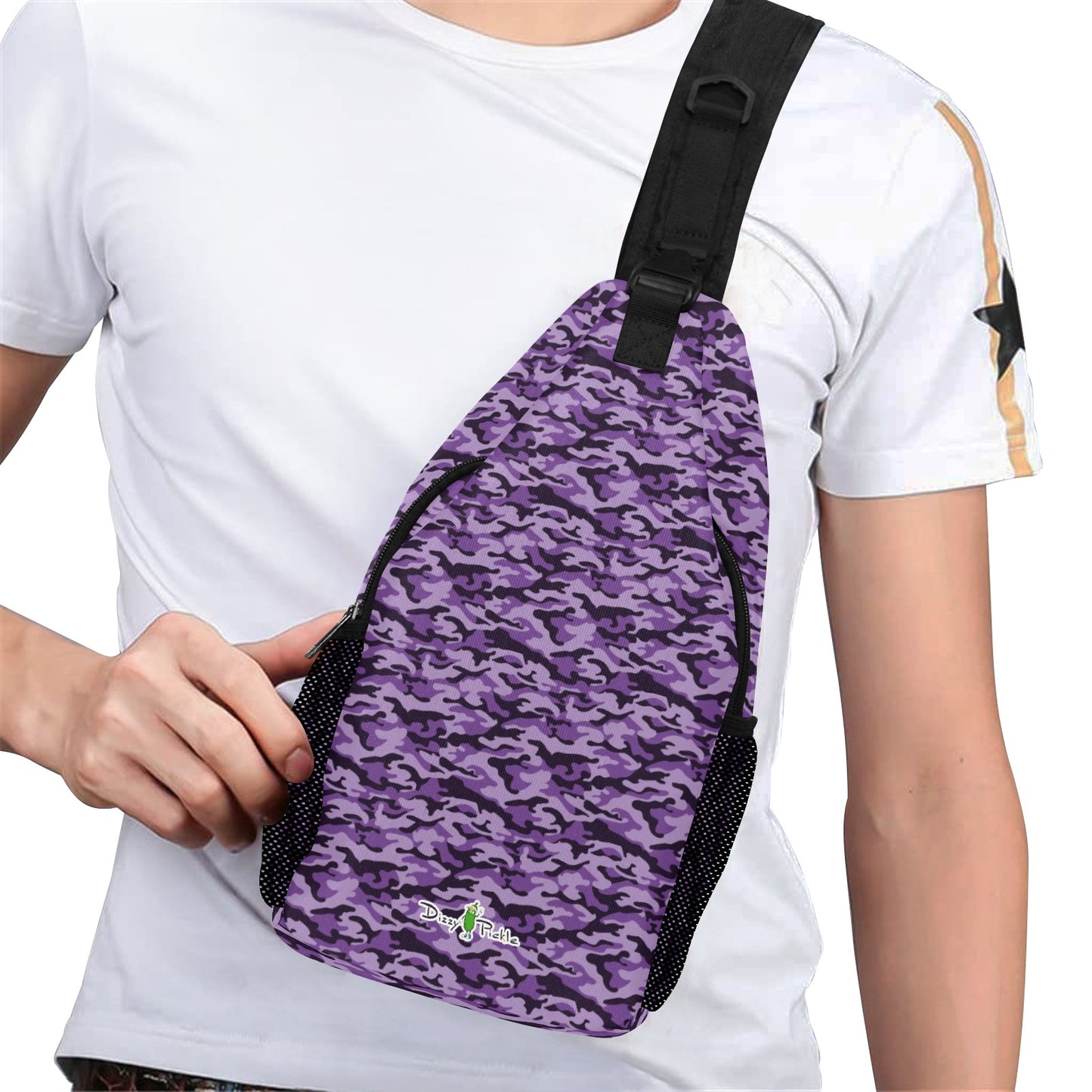 Dizzy Pickle Jan Purple Pickleball Grab-N-Go Crossbody Casual Chest Bag