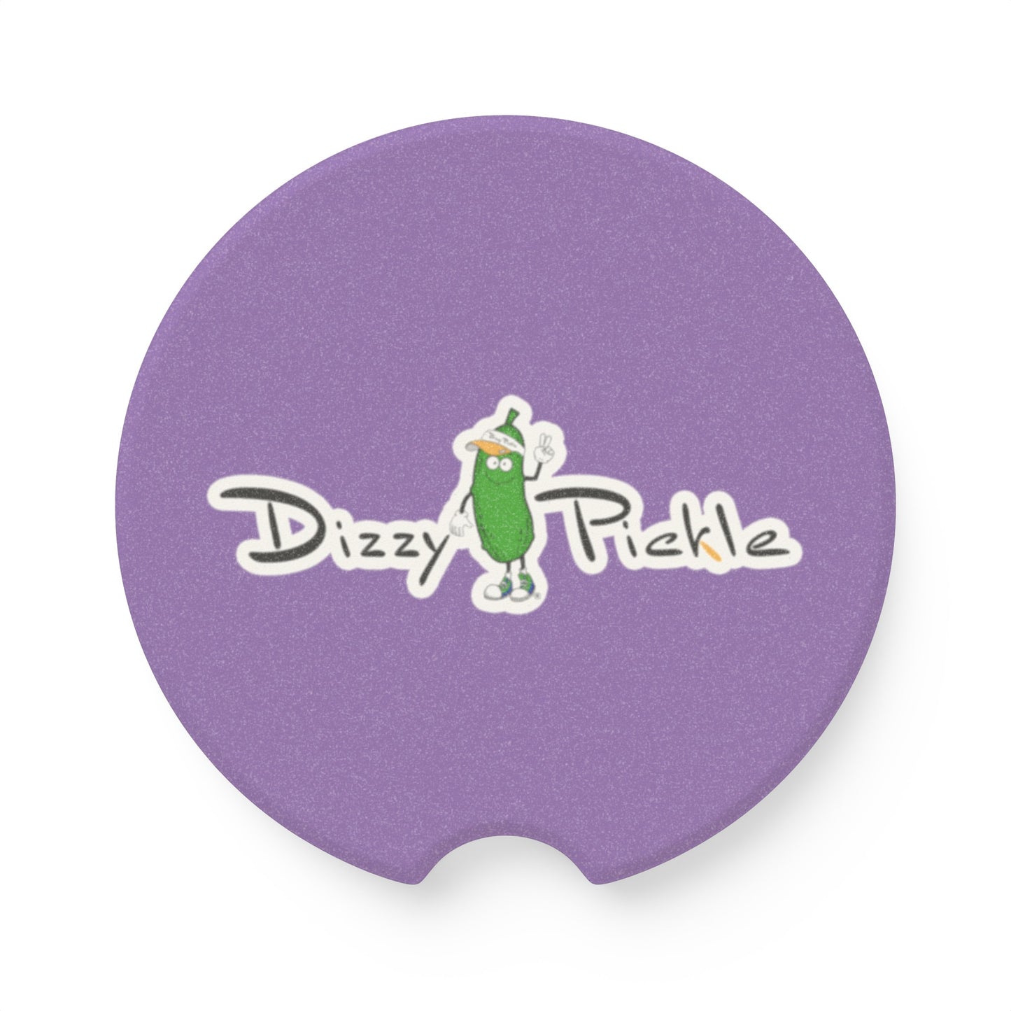 Dizzy Pickle DZY P Classic Light Purple Soapstone Car Coaster