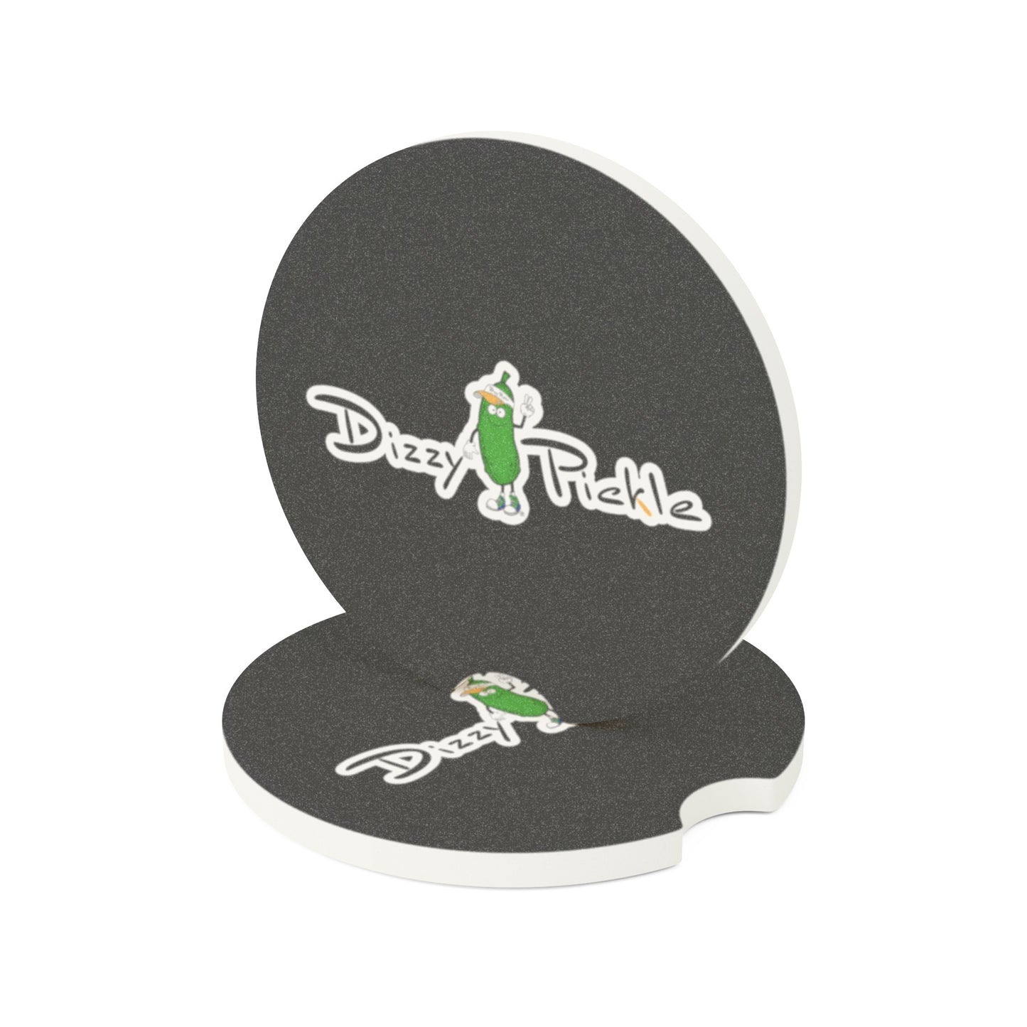 Dizzy Pickle DZY P Classic Black Soapstone Car Coaster