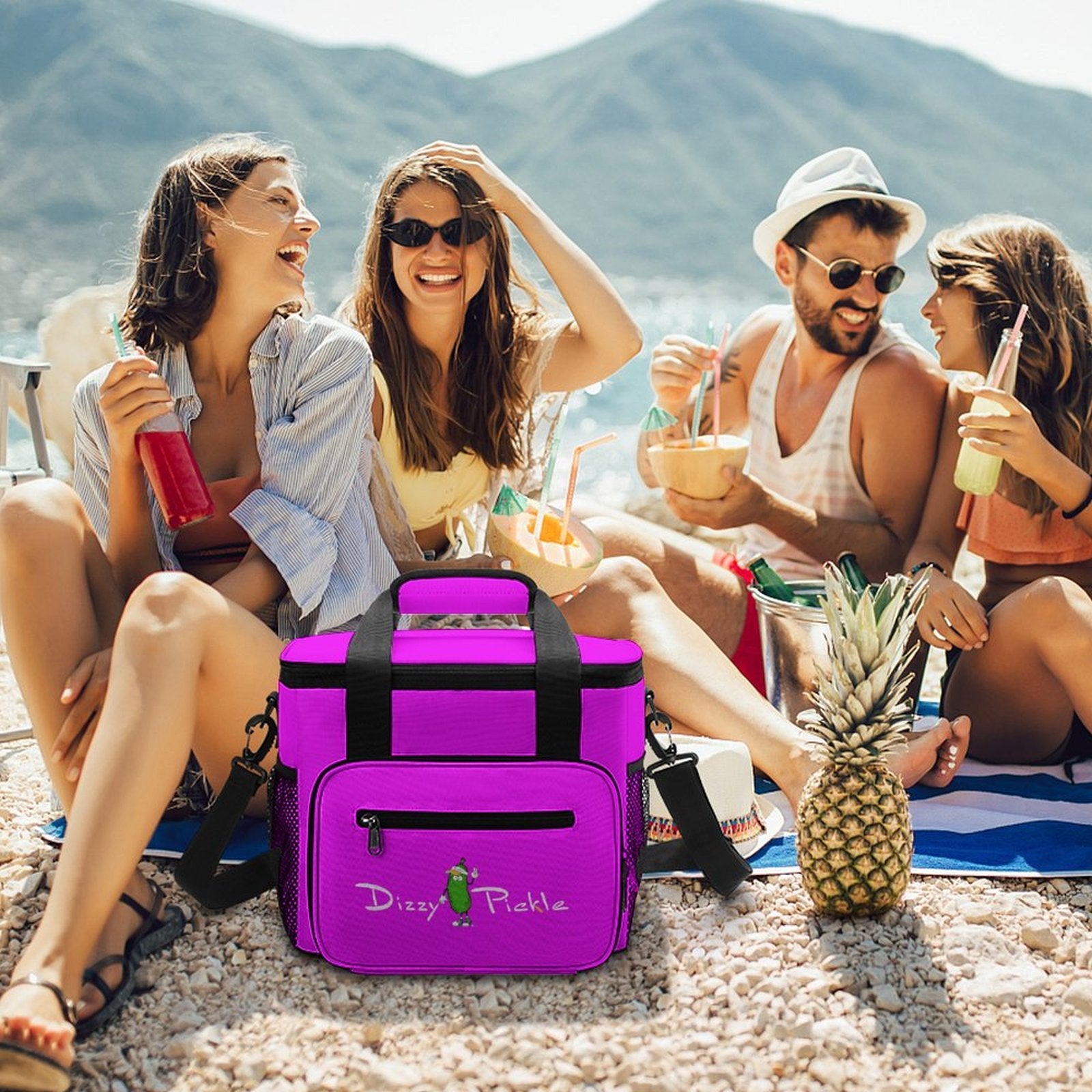 Custom Large Insulated Cooler Bag Thermal Tote With Shoulder
