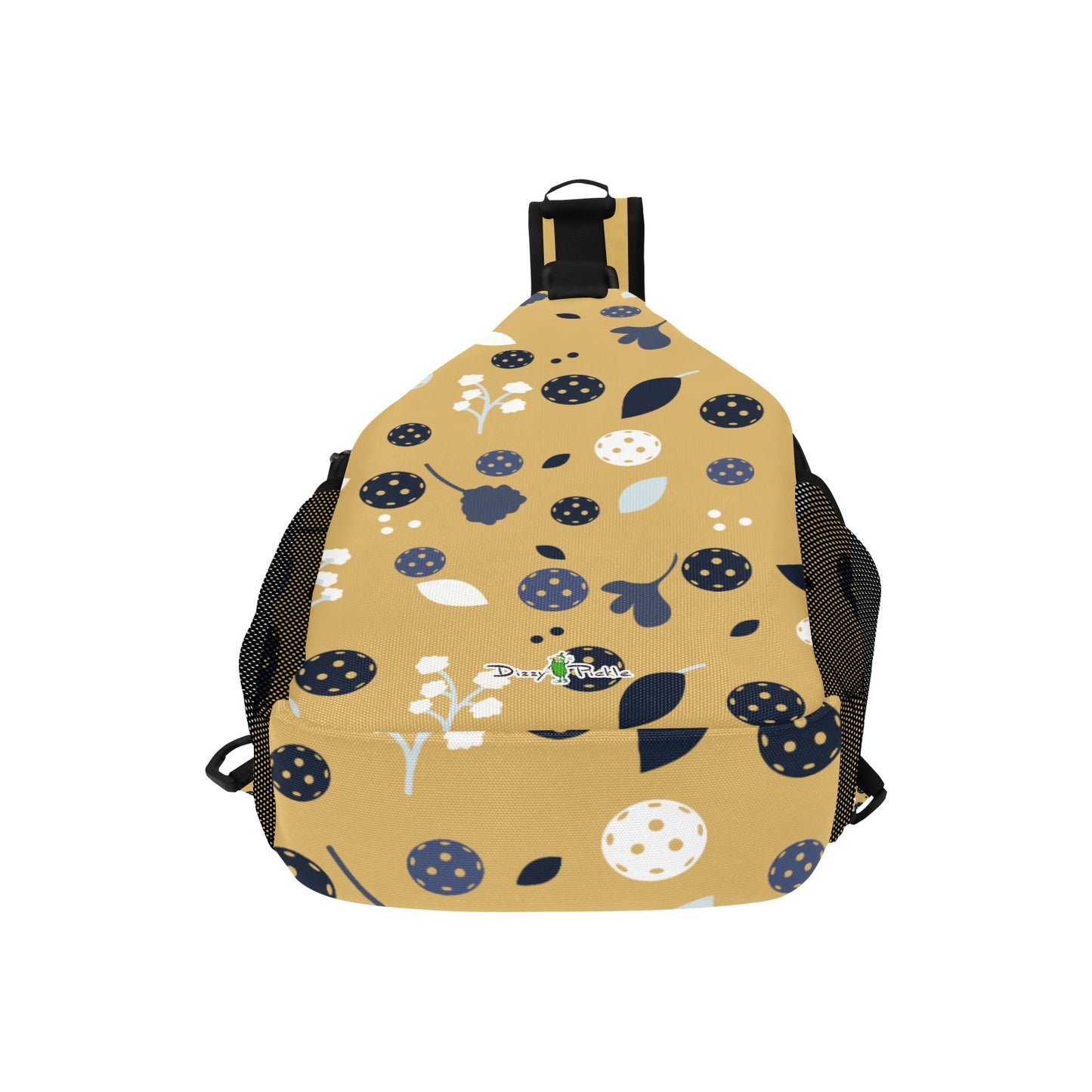 Dizzy Pickle Lesley Gold Pickleball Grab-N-Go Crossbody Casual Chest Bag