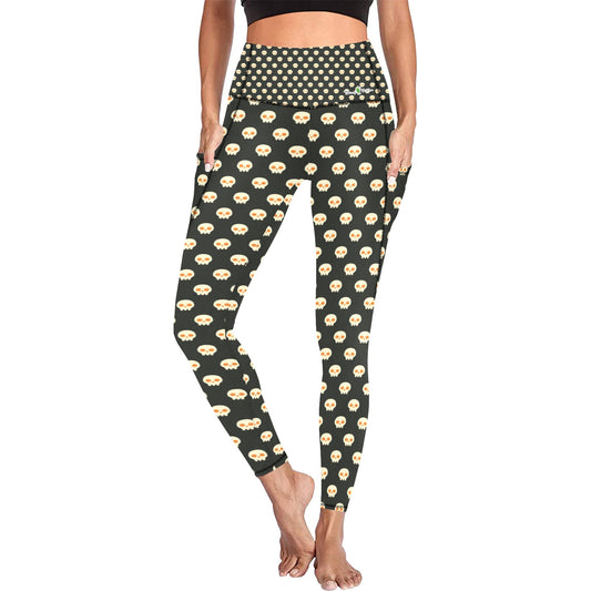 Dizzy Pickle Halloween 10319 Women's Pickleball Performance Leggings (Ankle Length, High-Waisted, & Two Side Pockets)