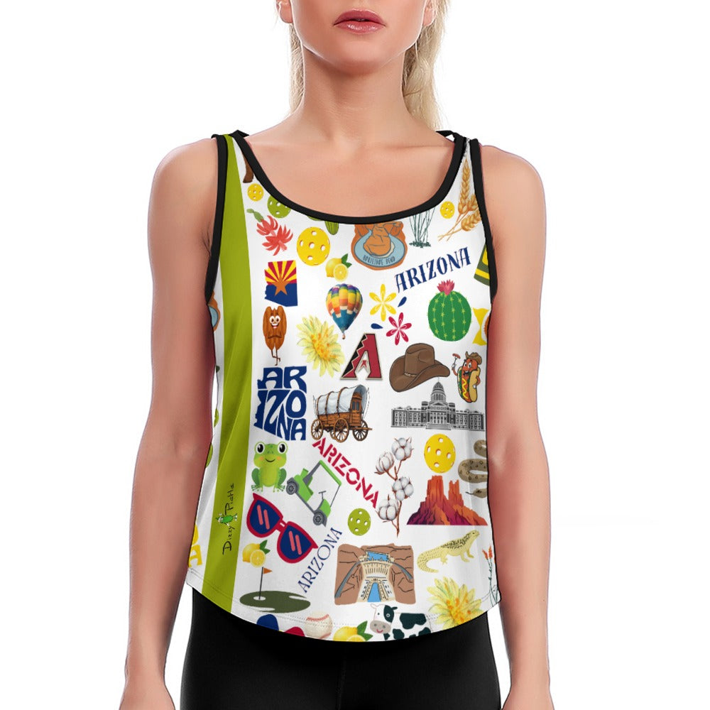 Dizzy Pickle Arizona Women's Pickleball Active Performance Loose Yoga Vest