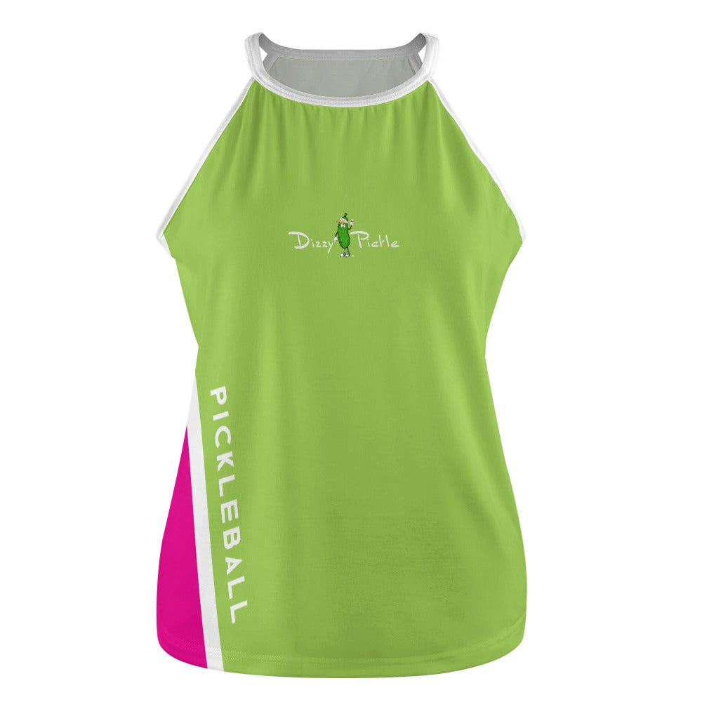 Dizzy Pickle Performance DS Women's Pickleball Sleeveless Crew Neck Vest Pear Fuchsia