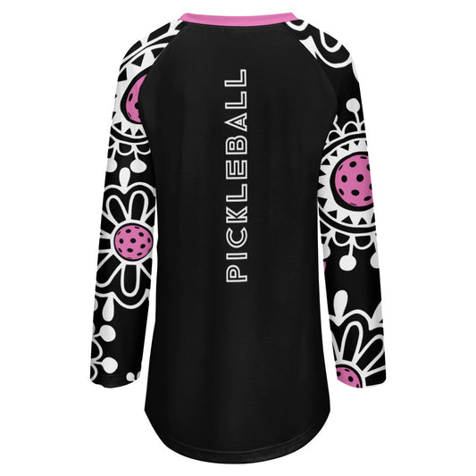 Dizzy Pickle Coming Up Daisies BP Women's Pickleball Long Crew Neck Long Sleeve T-Shirt