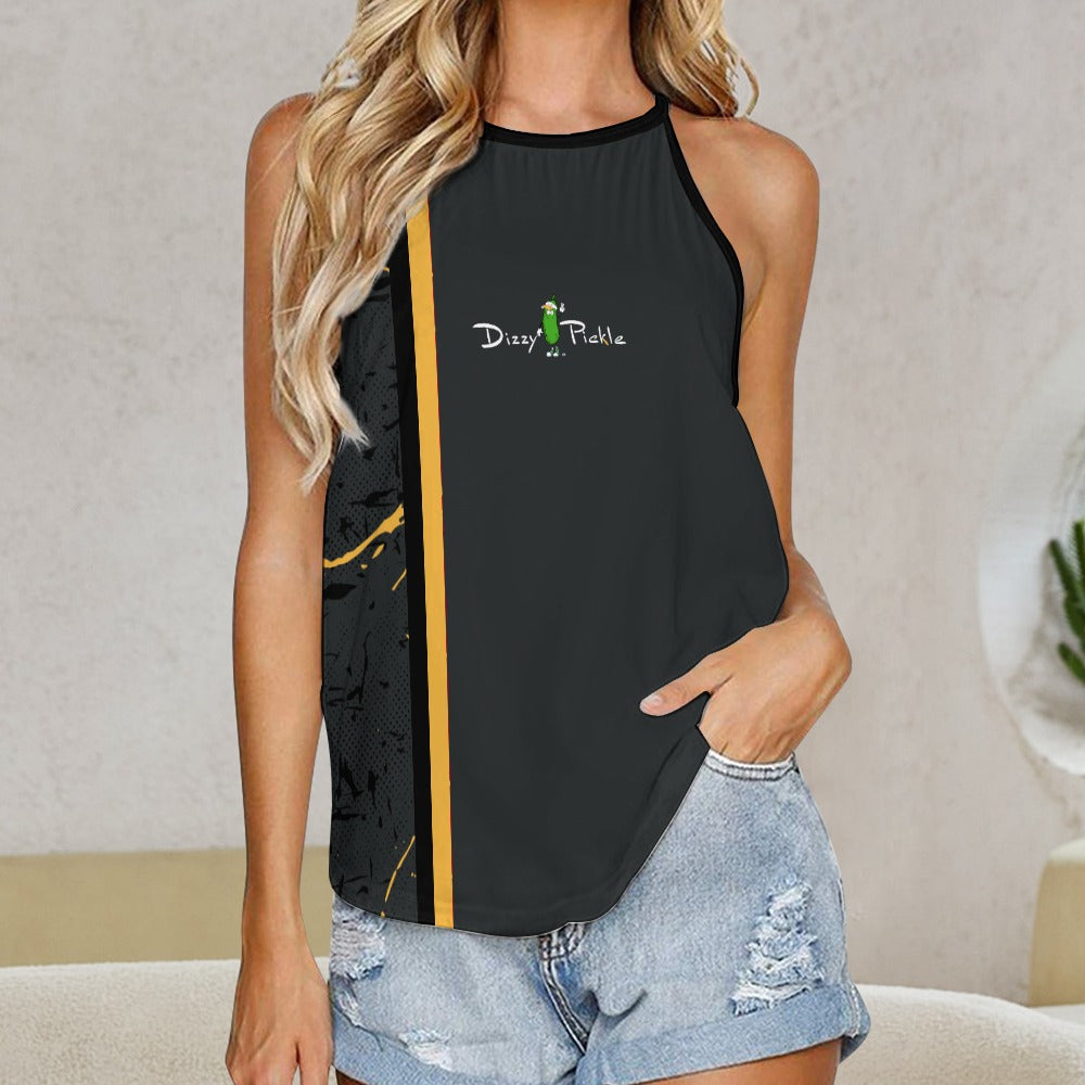 Dizzy Pickle Lynne Black Women's Pickleball Crew Neck Vest