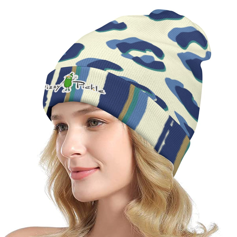 Dizzy Pickle Anne Leopard Print One-Size Knitted Beanie