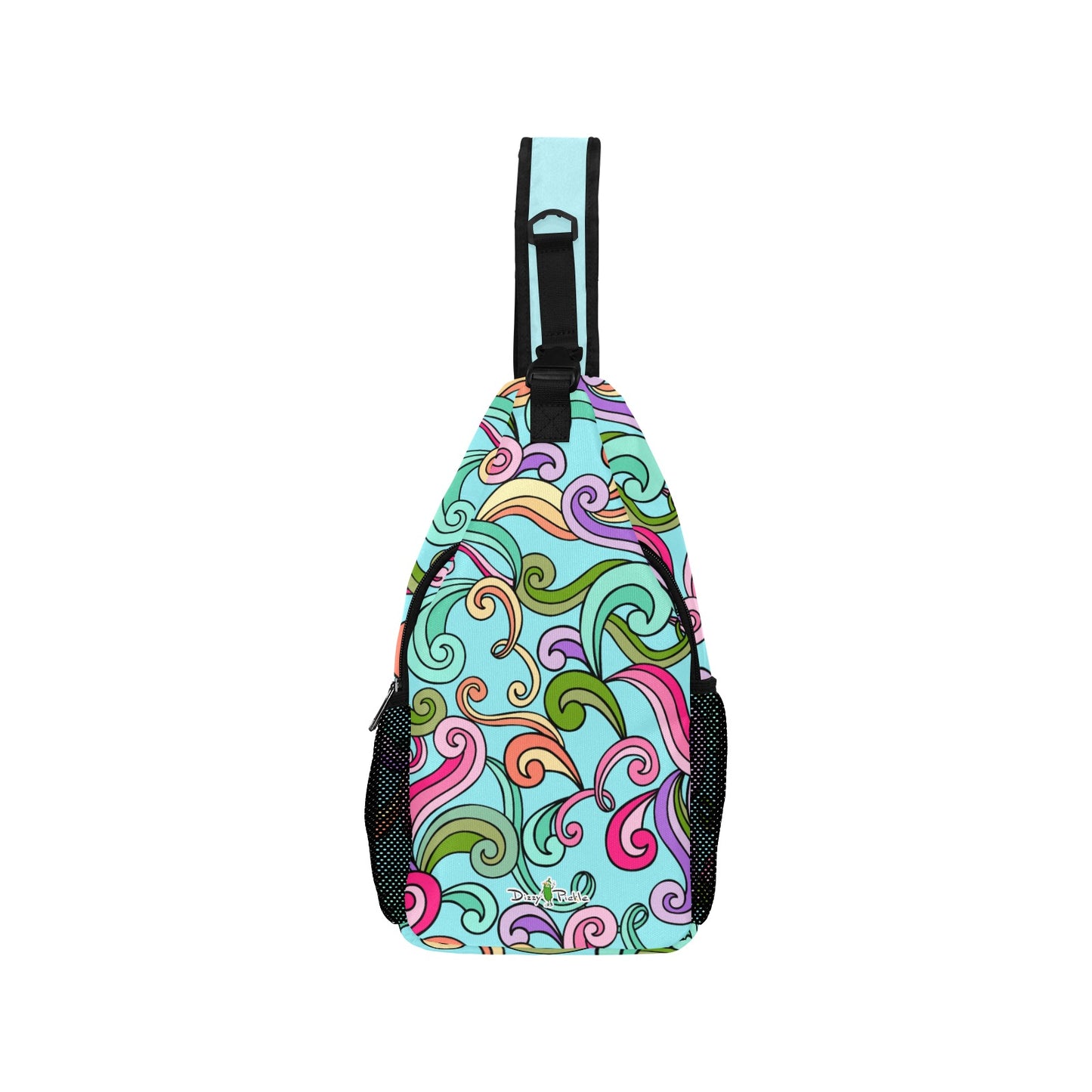 Dizzy Pickle Anna Blue Pickleball Grab-N-Go Crossbody Casual Chest Bag