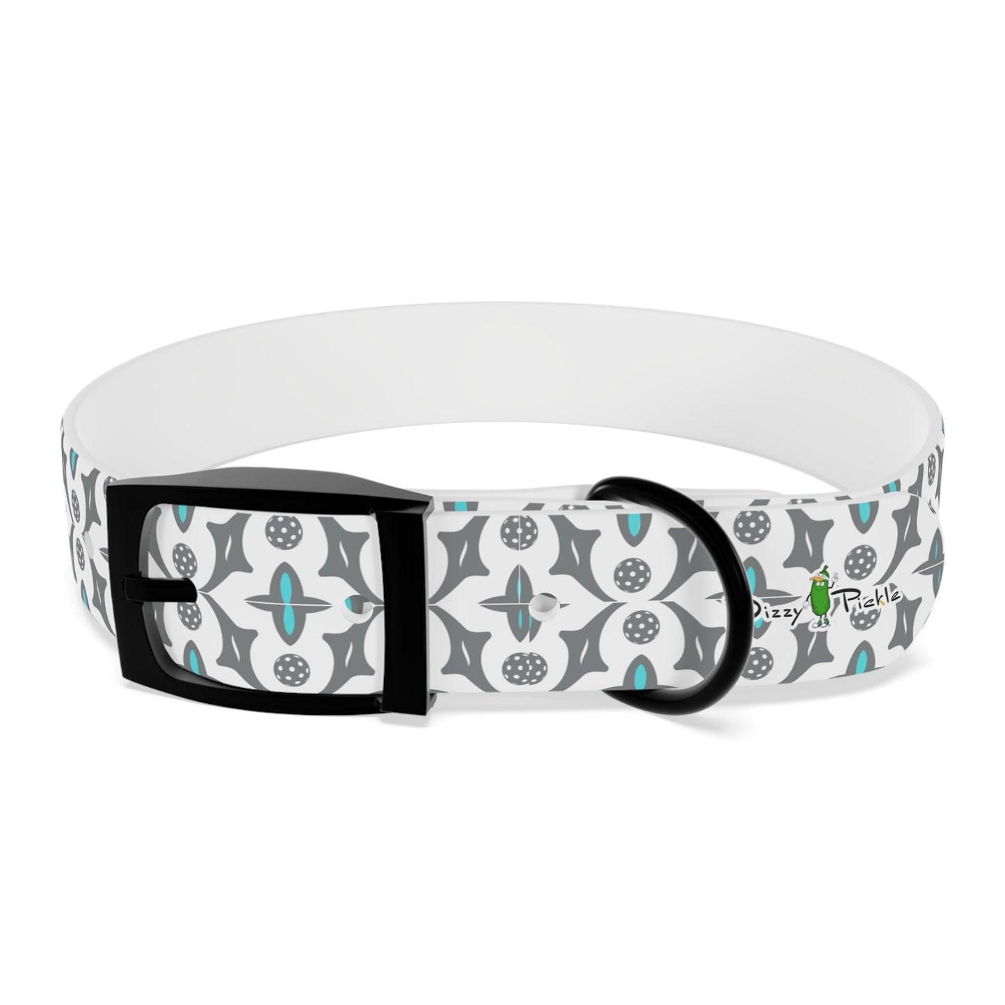 Dizzy Pickle Shelby White Pickleball Dog Collar