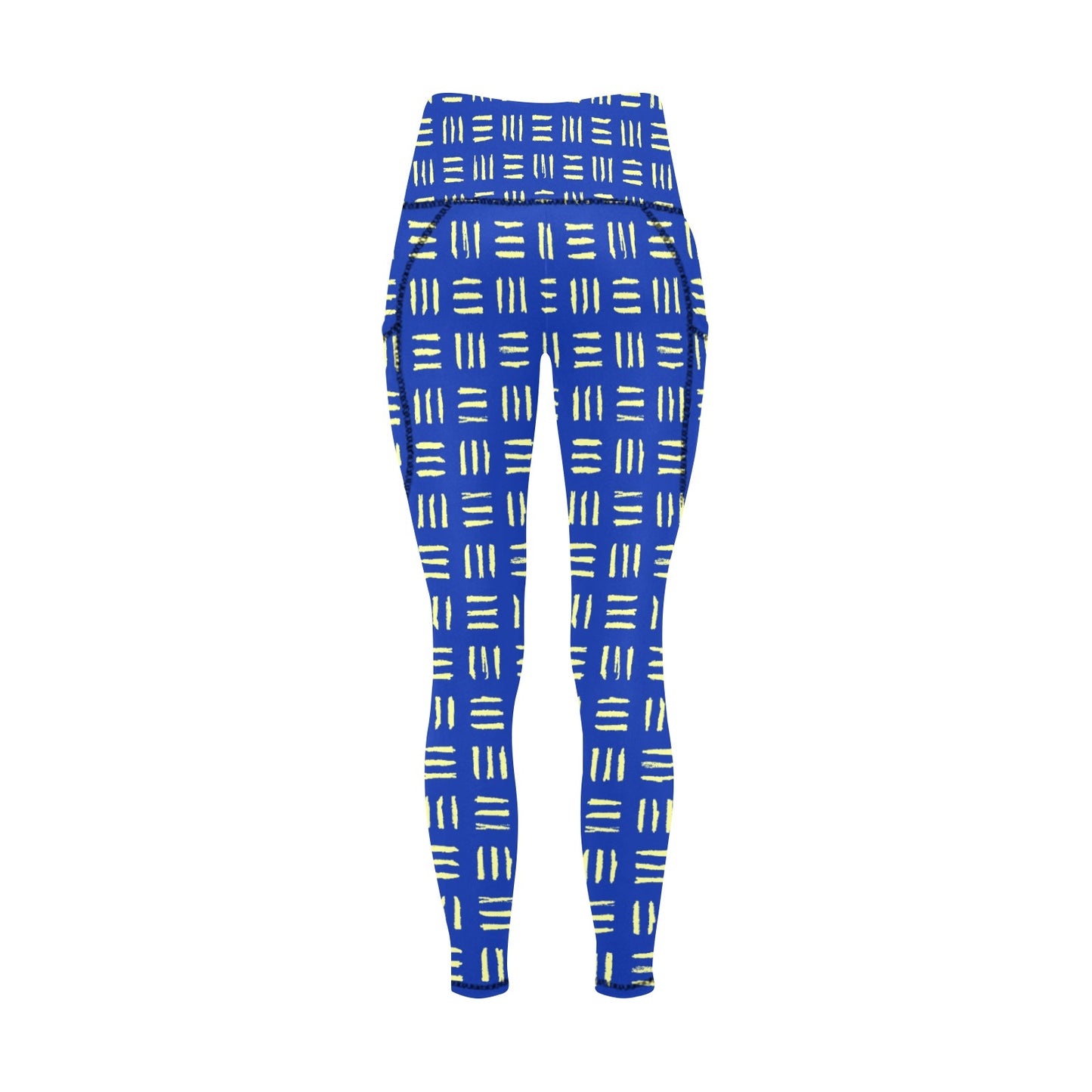 Dizzy Pickle Coming Up Daisies BY Weave Women's Pickleball Performance Leggings (Ankle Length, High-Waisted, & Two Side Pockets)