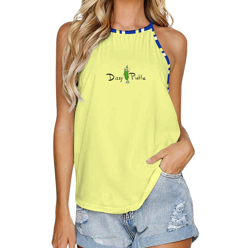 Dizzy Pickle Coming Up Daisies BY Yellow Women's Pickleball Crew Neck Vest