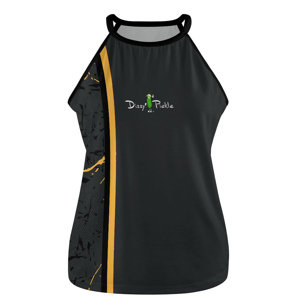 Dizzy Pickle Lynne Black Women's Pickleball Crew Neck Vest