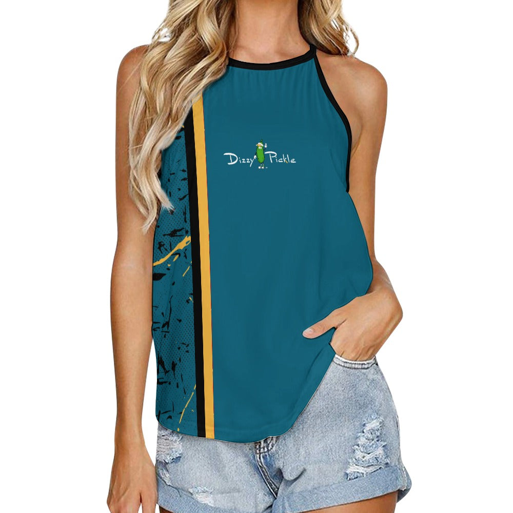 Dizzy Pickle Lynne Turquoise Women's Pickleball Crew Neck Vest