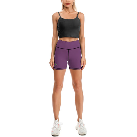 Dizzy Pickle DZY P Classic Dark Magenta Women's Pickleball Comfortable Skinny Sports Yoga Shorts