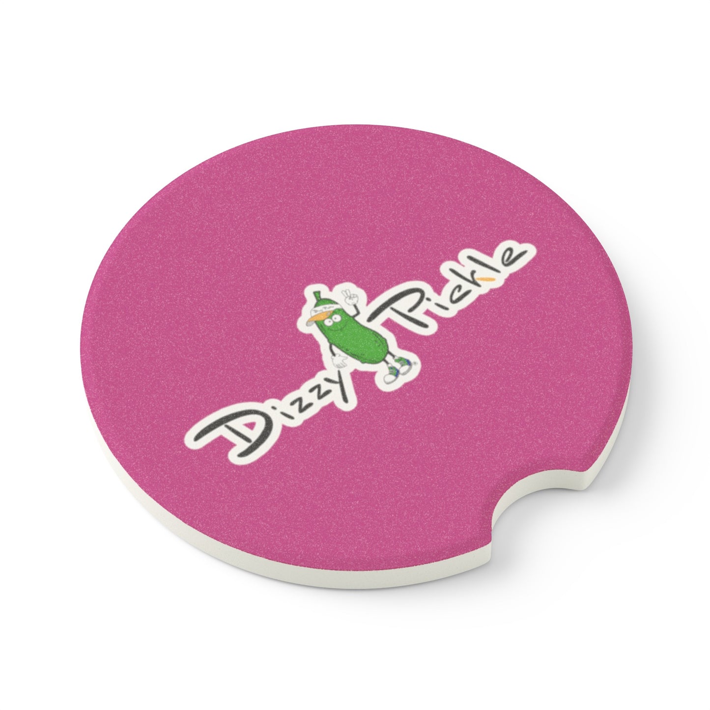 Dizzy Pickle DZY P Classic Magenta Soapstone Car Coaster