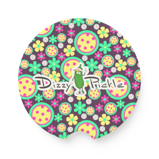 Dizzy Pickle Charlotte Main Soapstone Car Coaster