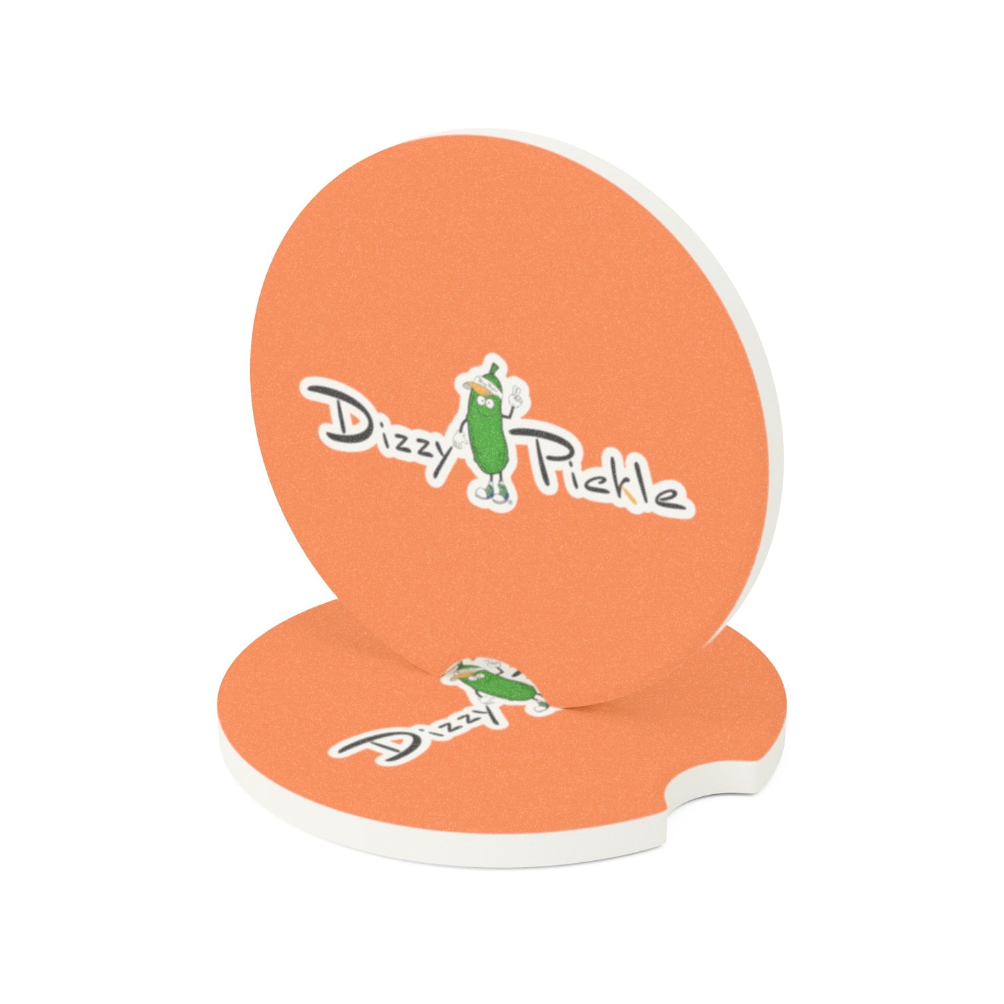 Dizzy Pickle Coral Soapstone Car Coaster