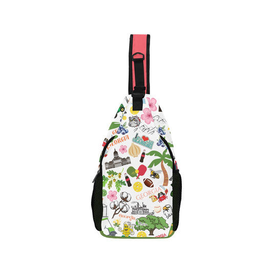 Dizzy Pickle Georgia Pickleball Grab-N-Go Crossbody Casual Chest Bag