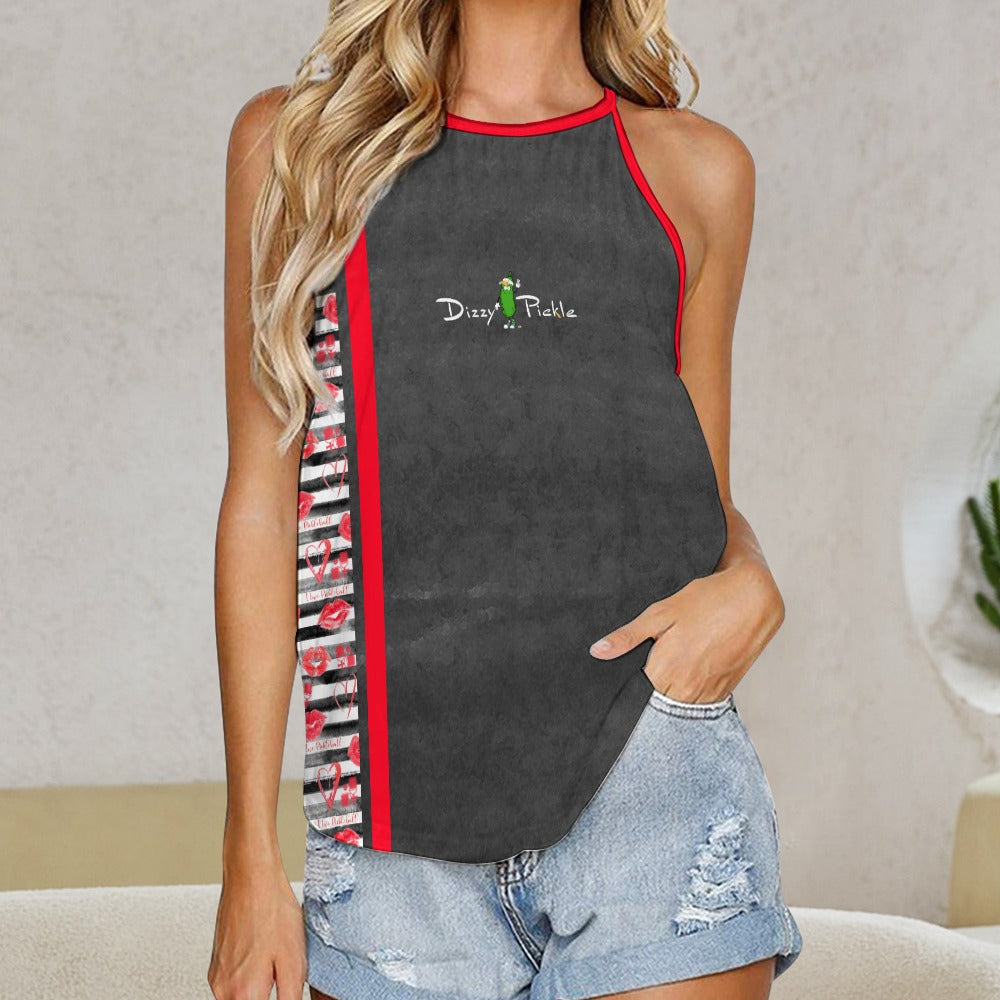 Dizzy Pickle Hugs and Kisses Women's Pickleball Crew Neck Vest