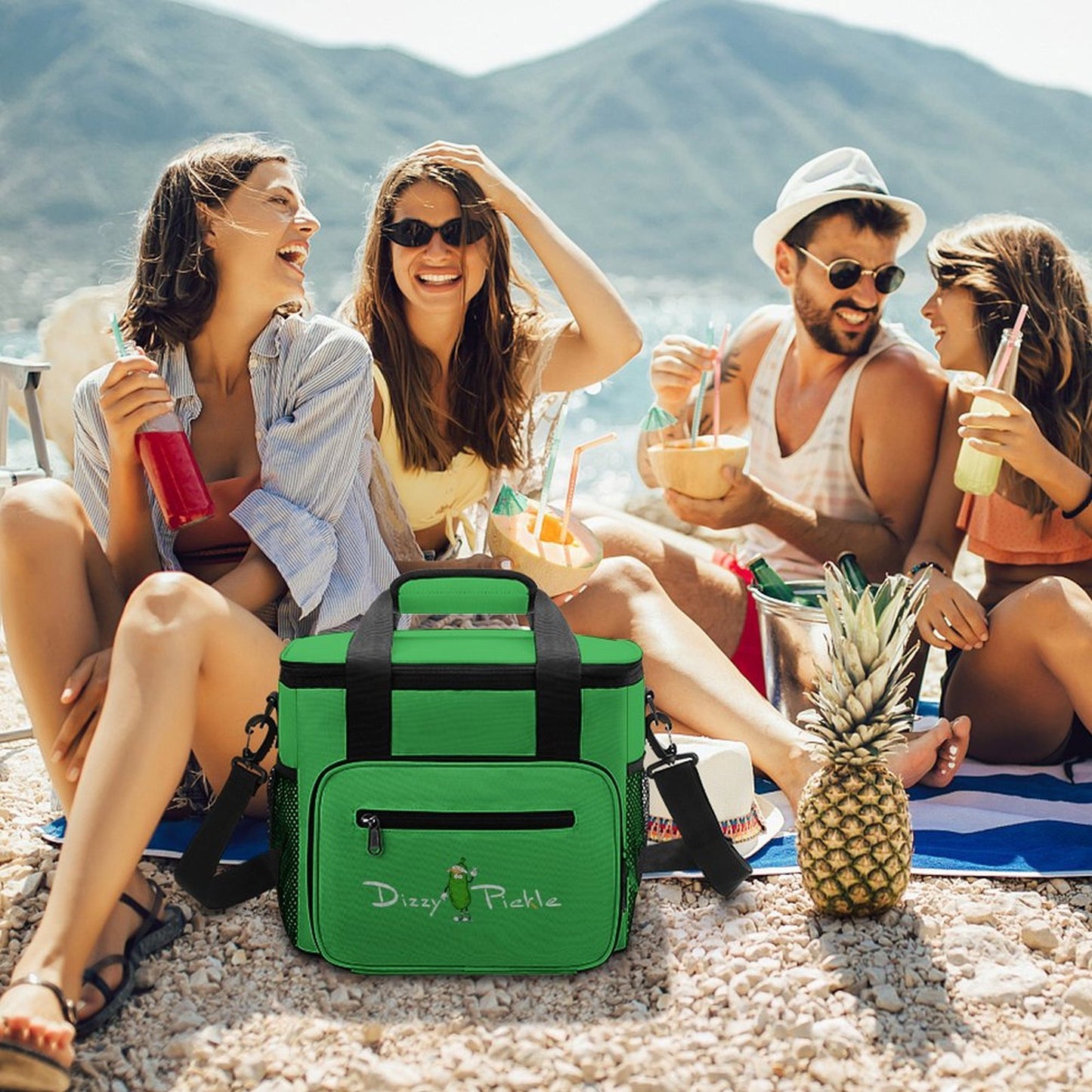Custom Large Insulated Cooler Bag Thermal Tote With Shoulder