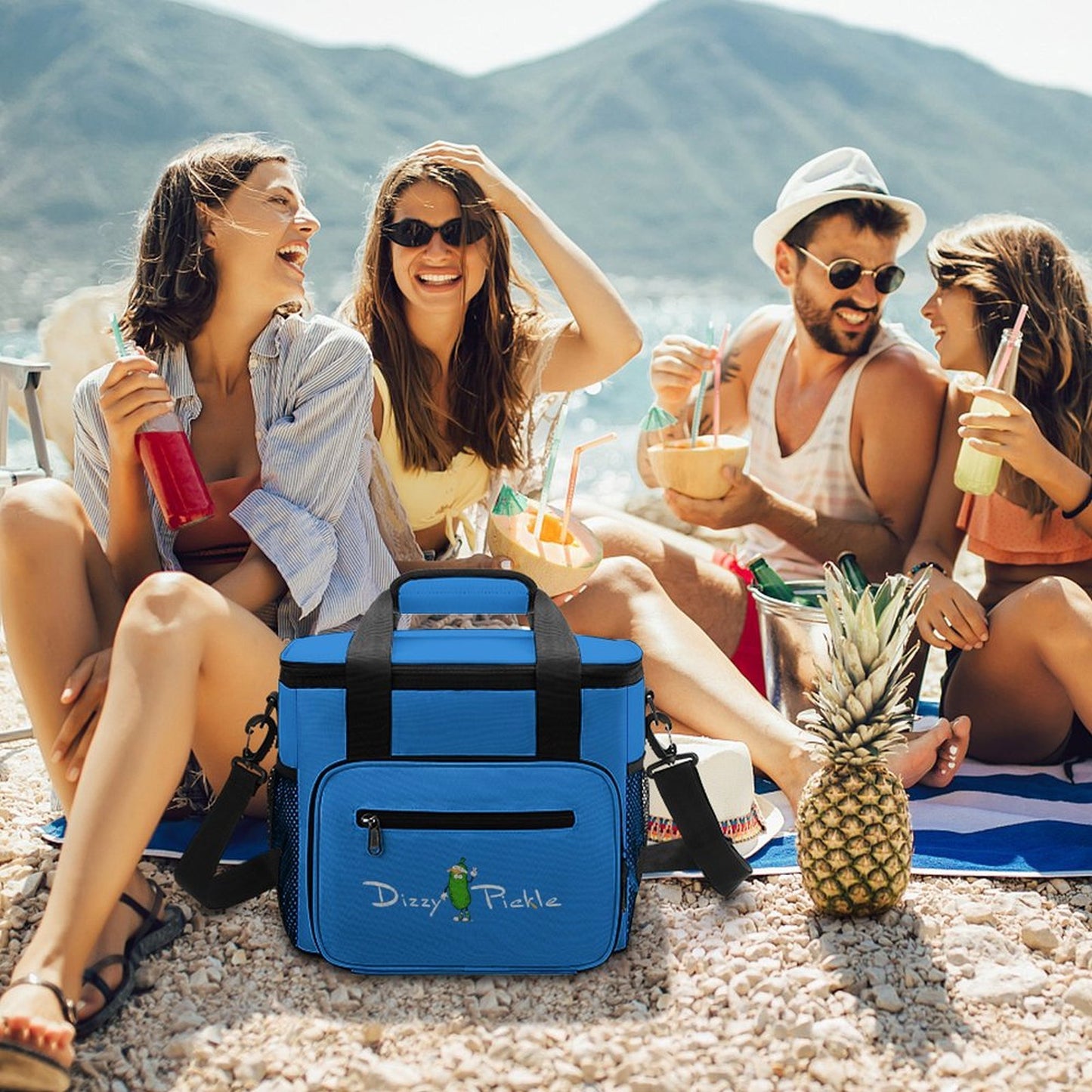 Custom Large Insulated Cooler Bag Thermal Tote With Shoulder