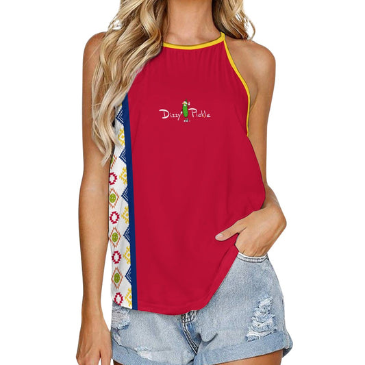 Dizzy Pickle Arizona PP2 Red Women's Pickleball Crew Neck Vest