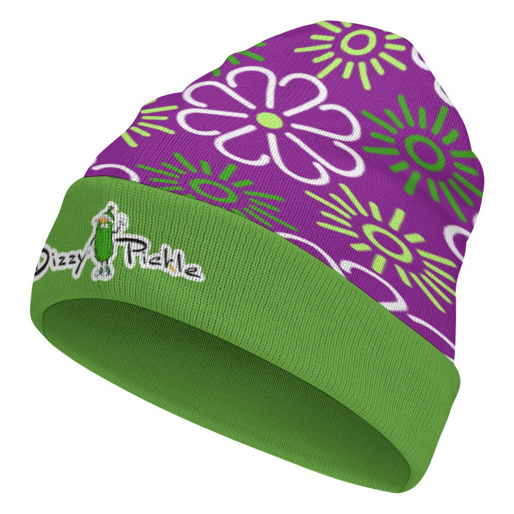 Dizzy Pickle April Purple One-Size Knitted Beanie