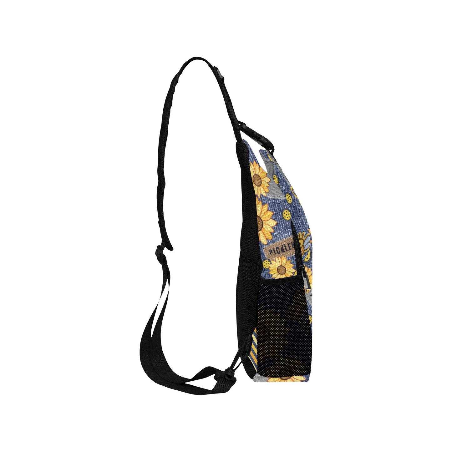 Dizzy Pickle Amy Sunflowers Pickleball Grab-N-Go Crossbody Casual Chest Bag