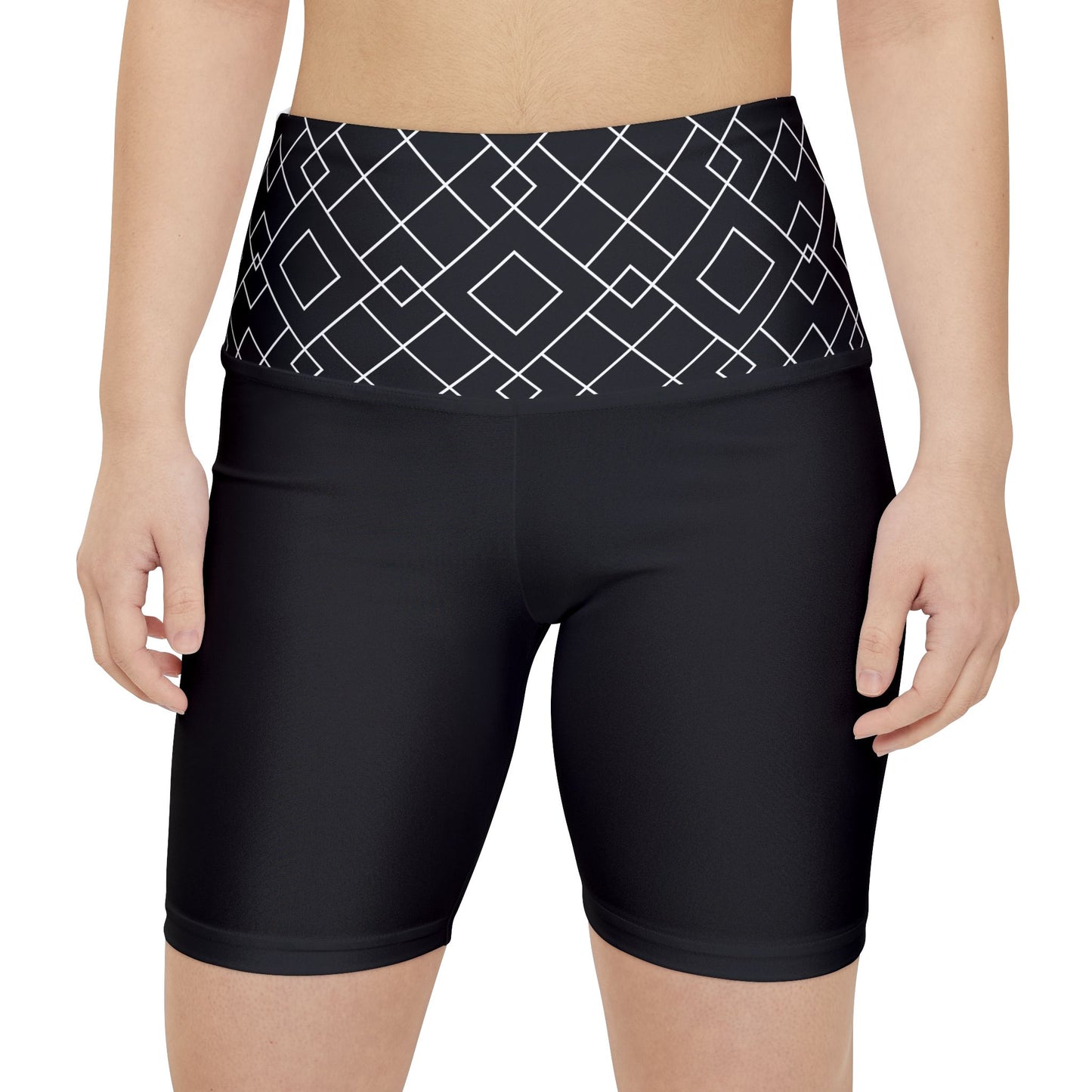 Dizzy Pickle Lisa BW Solid Women's Pickleball High-Performance Athletic Shorts with Control Top Waist