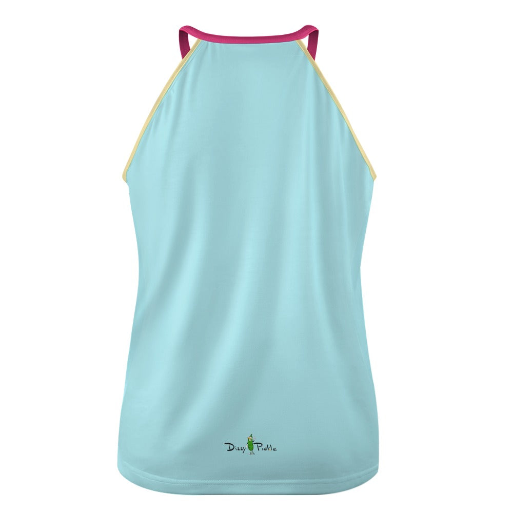 Dizzy Pickle Anna Blue Women's Pickleball Crew Neck Vest