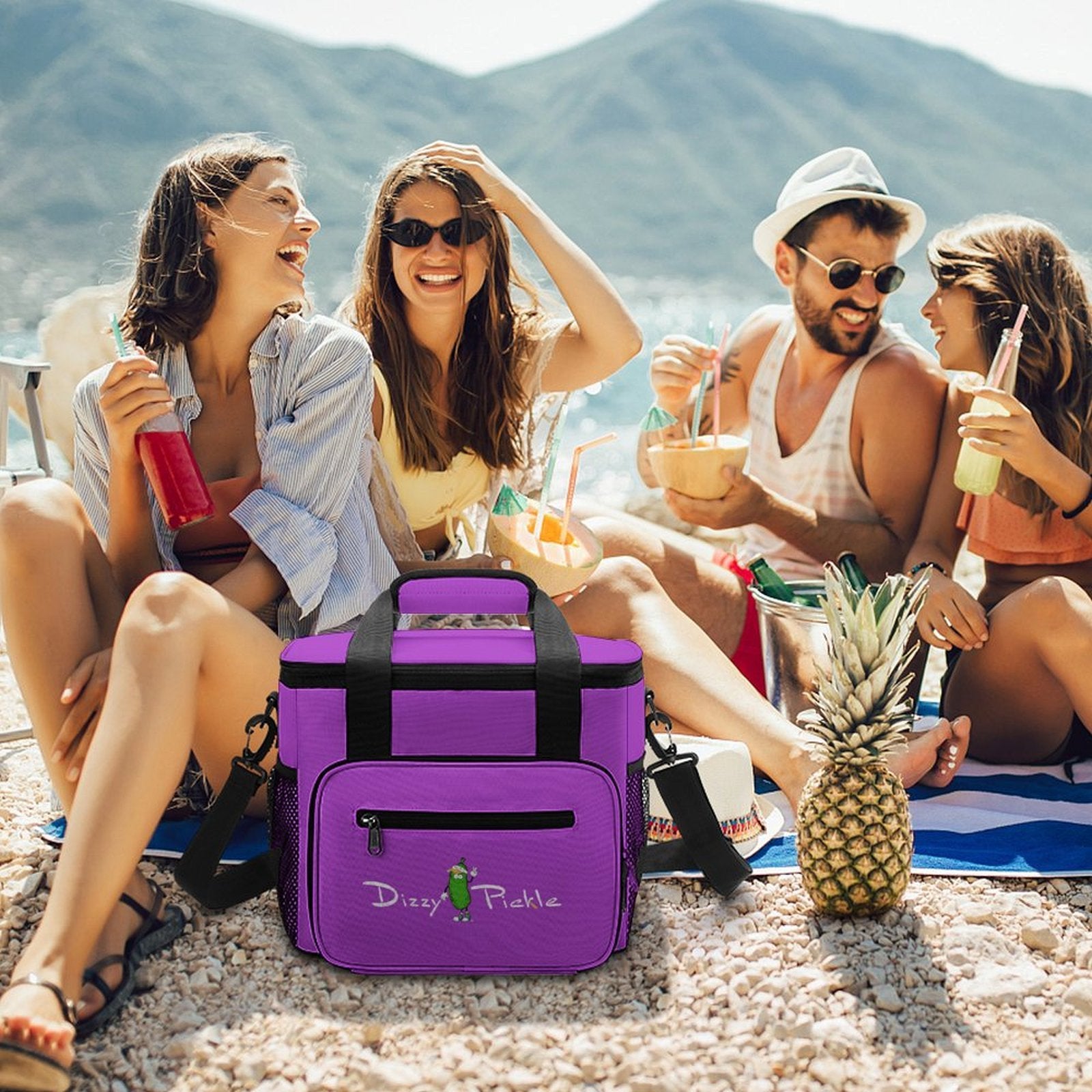 Custom Large Insulated Cooler Bag Thermal Tote With Shoulder