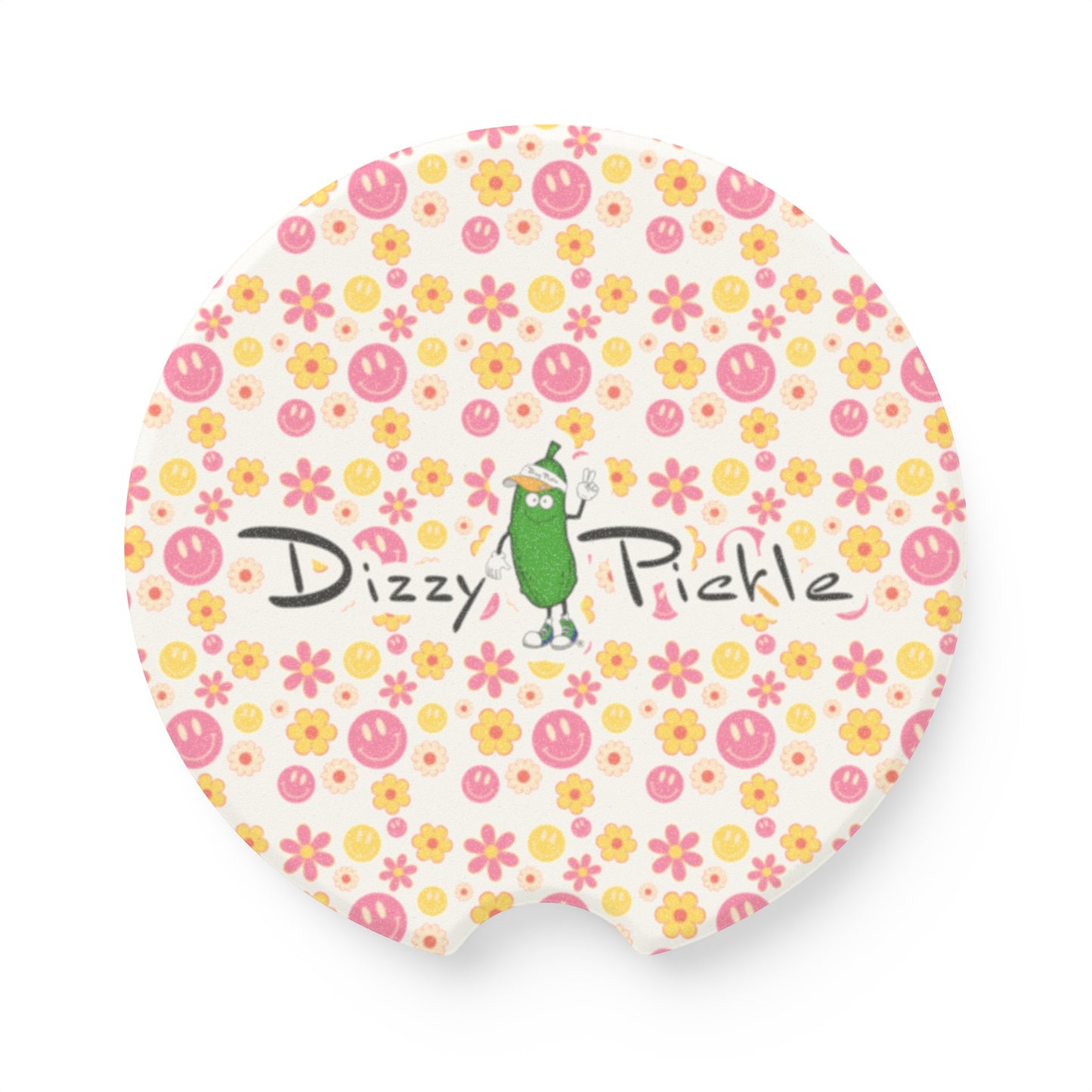 Dizzy Pickle Joy Soapstone Car Coaster