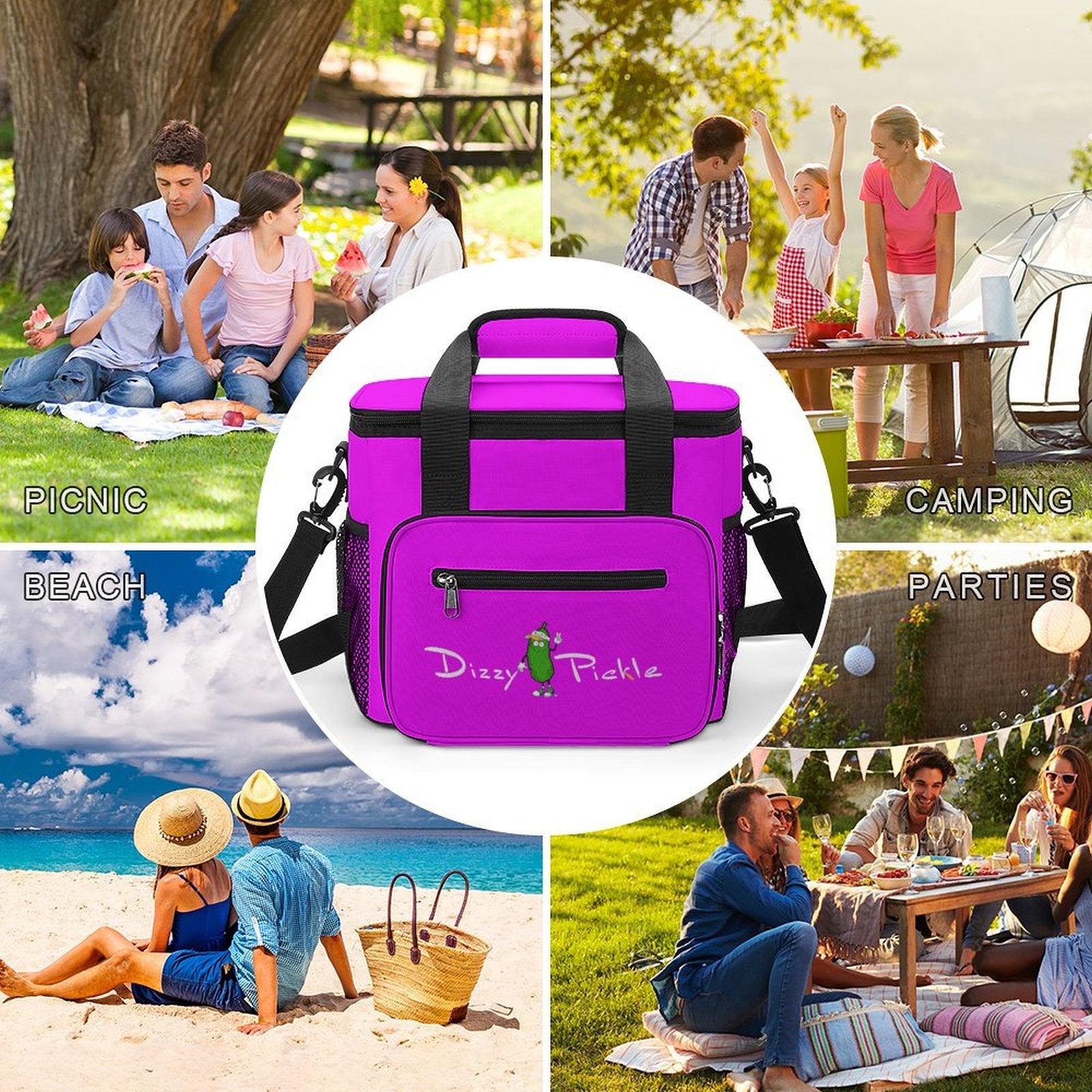 Custom Large Insulated Cooler Bag Thermal Tote With Shoulder