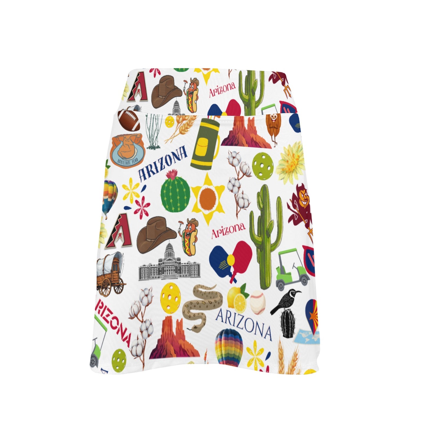 Dizzy Pickle Arizona Women's Pickleball 18" Athletic Skort with Inner Shorts and Two Ball Pockets