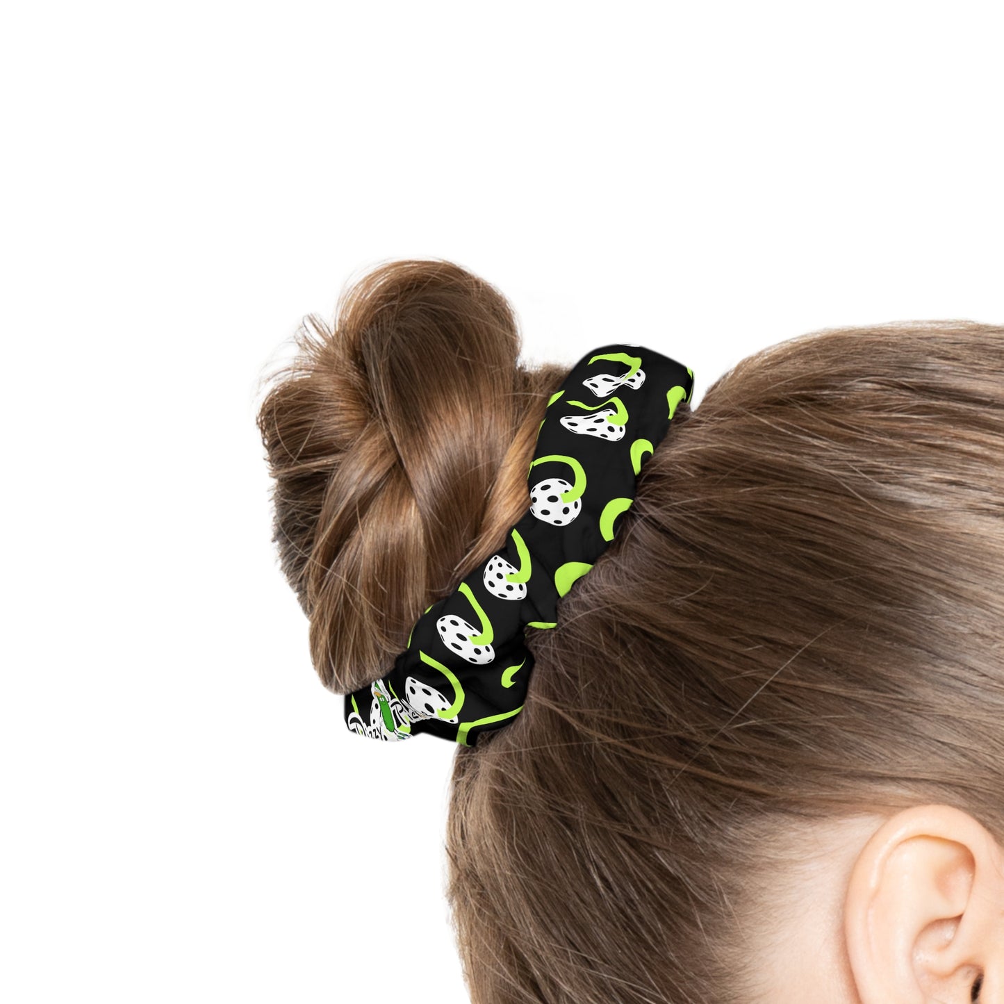 Dizzy Pickle Believe Black Women's Pickleball Scrunchie