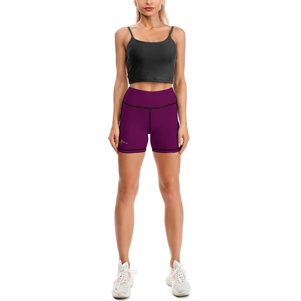 Dizzy Pickle DZY P Classic Plum Purple Women's Pickleball Comfortable Skinny Sports Yoga Shorts