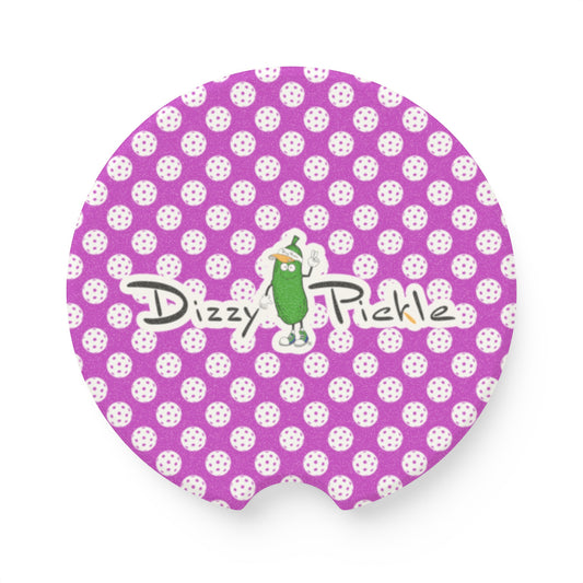 Dizzy Pickle GrayC Balls Soapstone Car Coaster