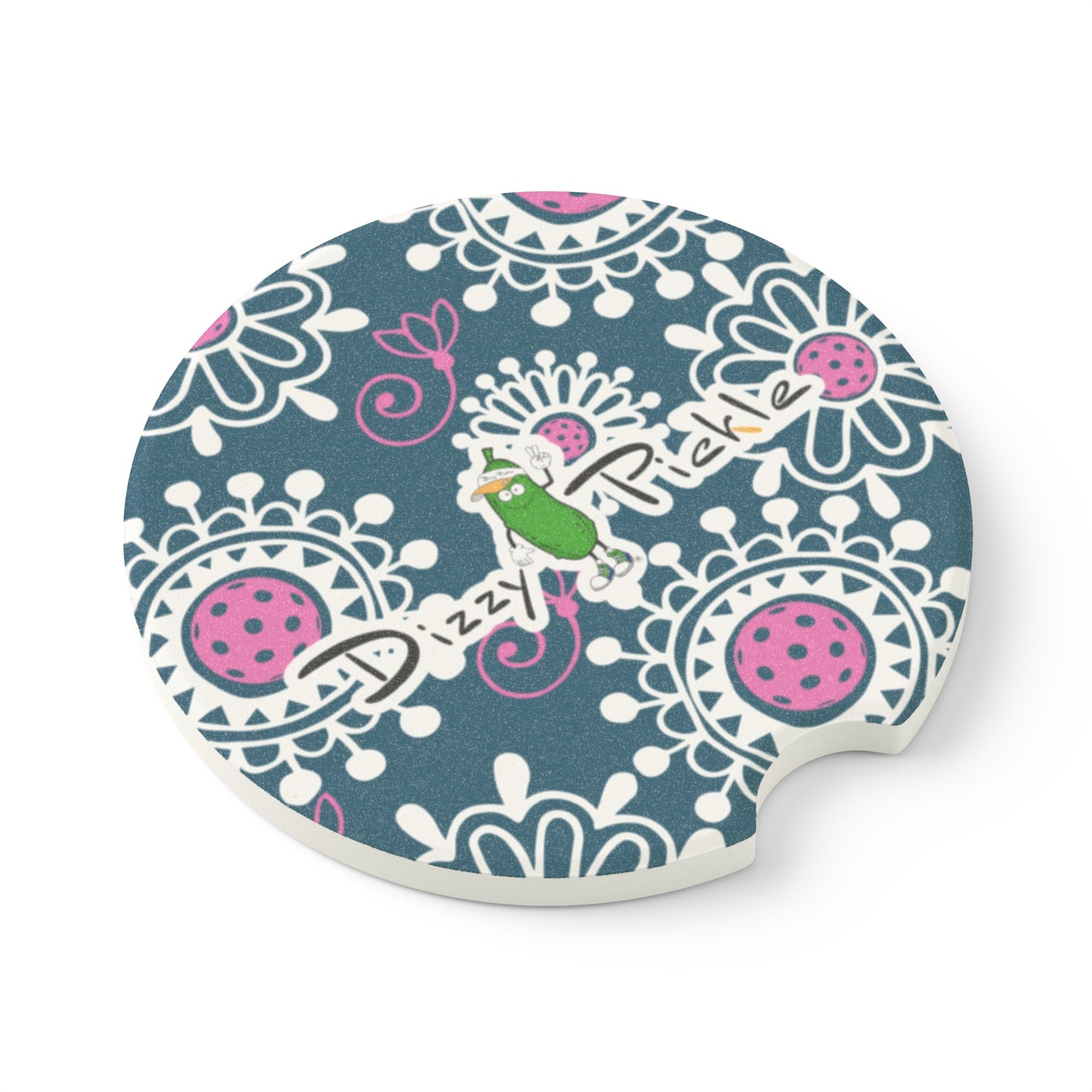 Dizzy Pickle Coming Up Daisies TP Soapstone Car Coaster