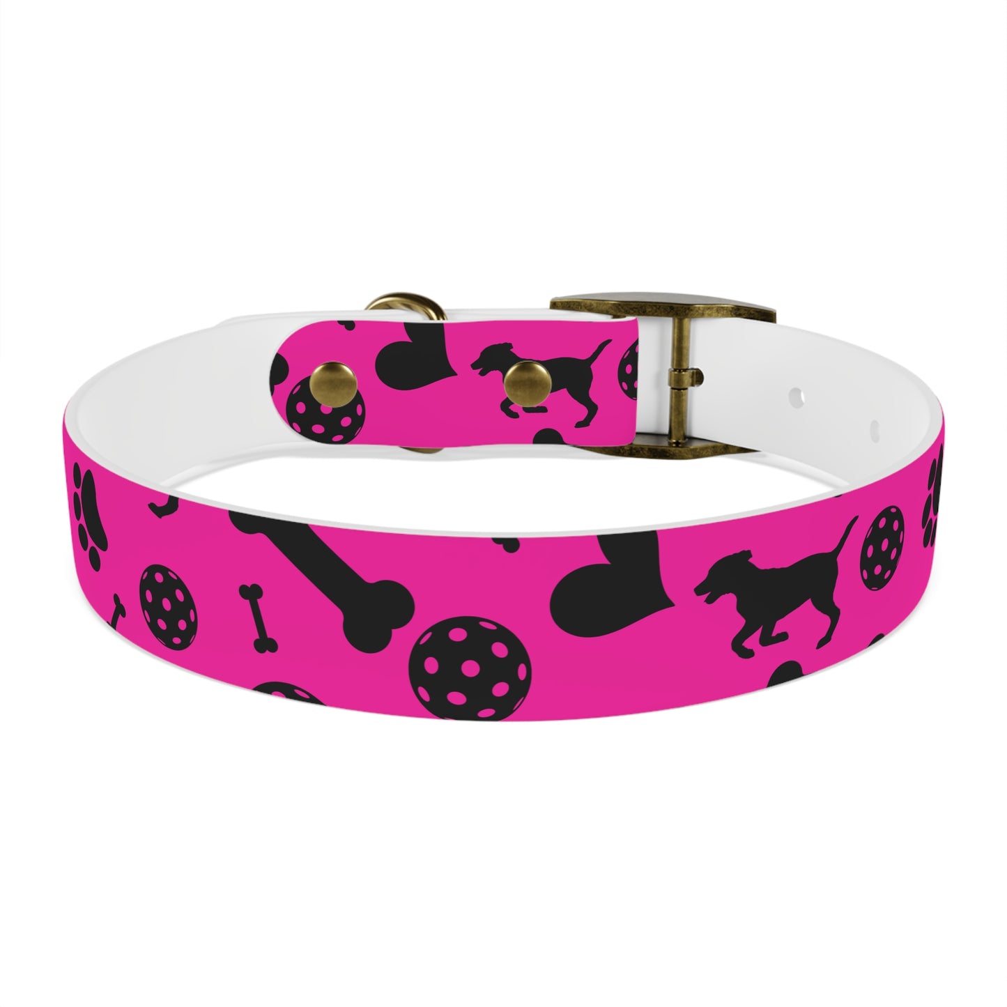 Dizzy Pickle Millie Pink Pickleball Dog Collar