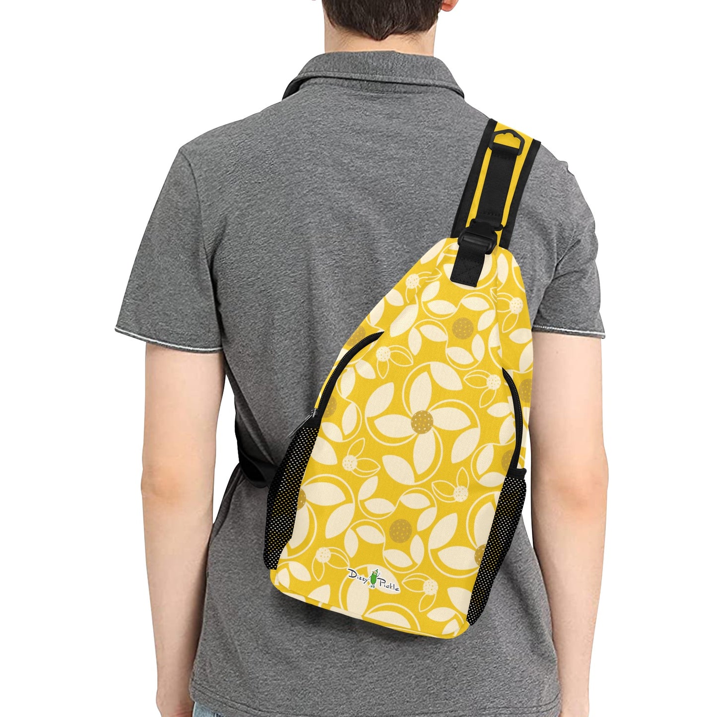 Dizzy Pickle Beth Gold Pickleball Grab-N-Go Crossbody Casual Chest Bag