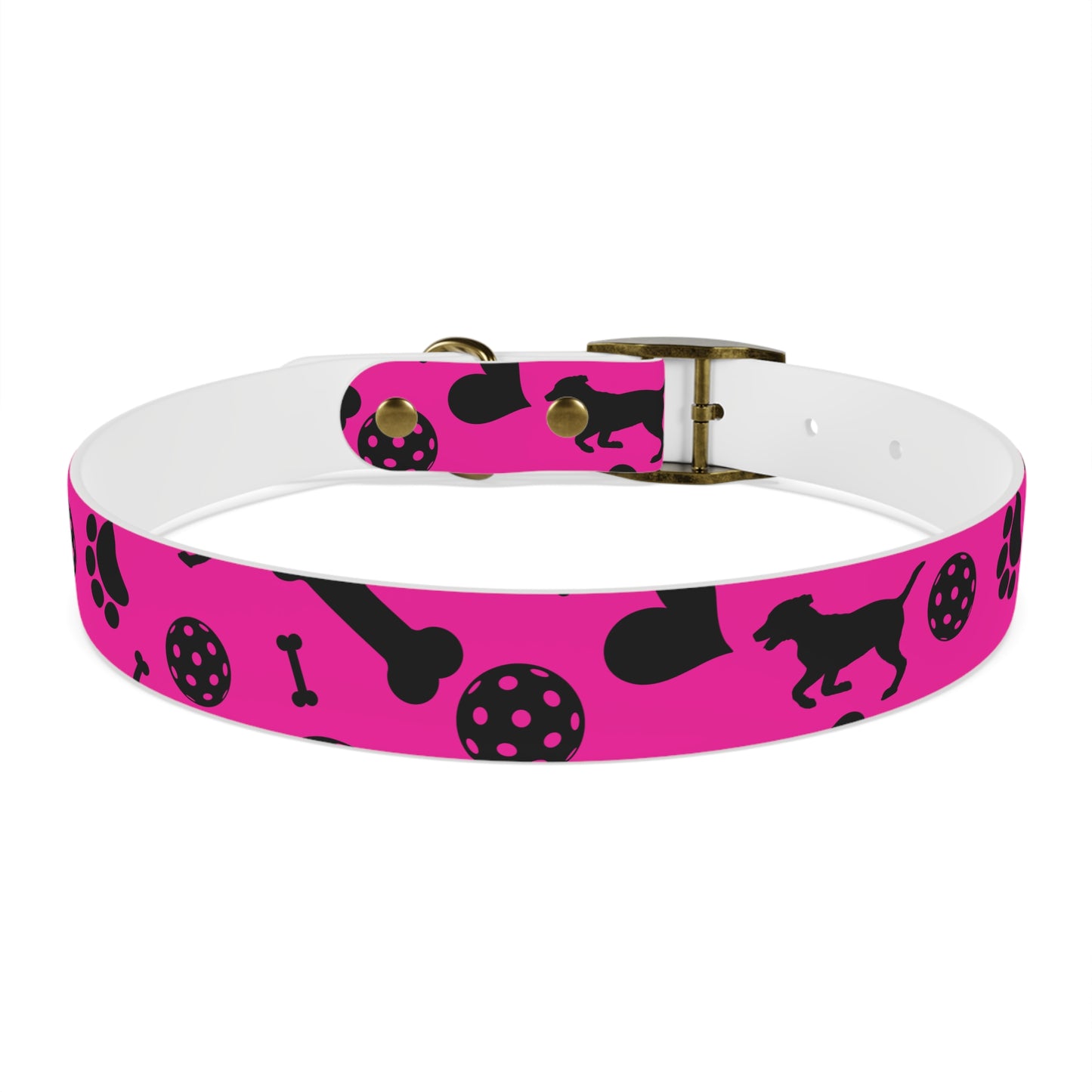 Dizzy Pickle Millie Pink Pickleball Dog Collar