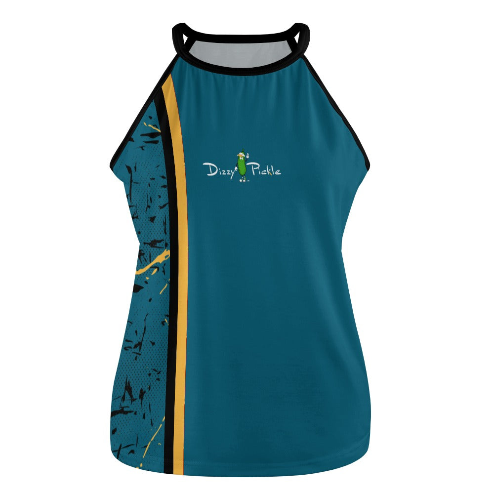 Dizzy Pickle Lynne Turquoise Women's Pickleball Crew Neck Vest