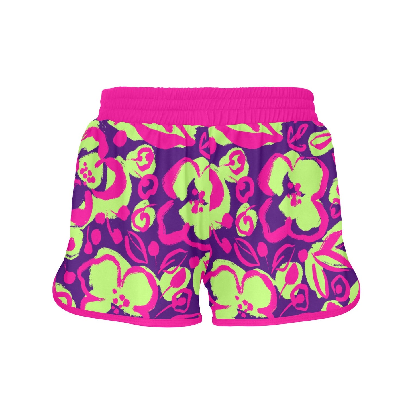 Dizzy Pickle Lesia PPG Blooms Women's Pickleball Sports Shorts with Zipper Pockets