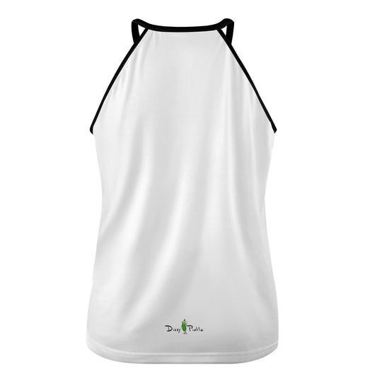 Dizzy Pickle Believe White Women's Pickleball Crew Neck Vest