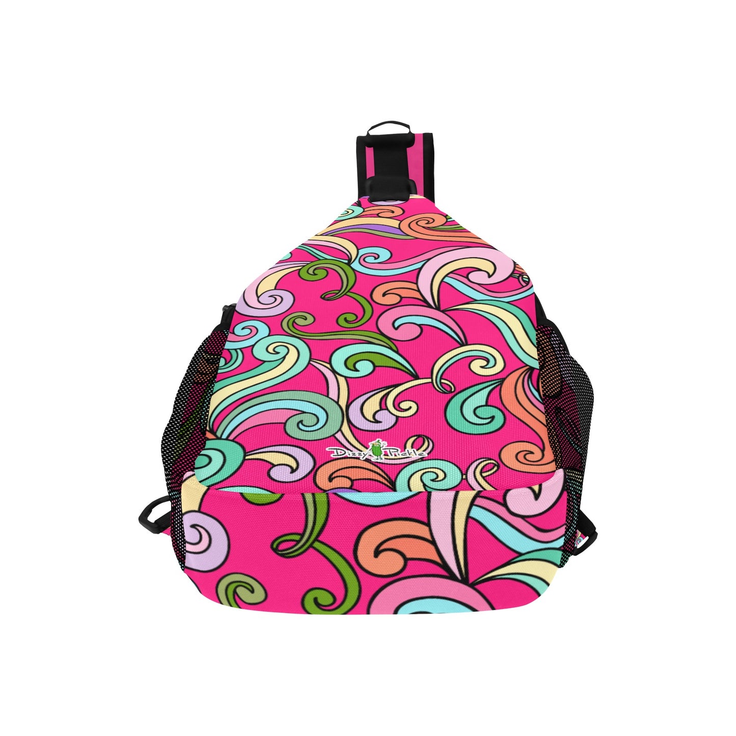 Dizzy Pickle Anna Pink Pickleball Grab-N-Go Crossbody Casual Chest Bag