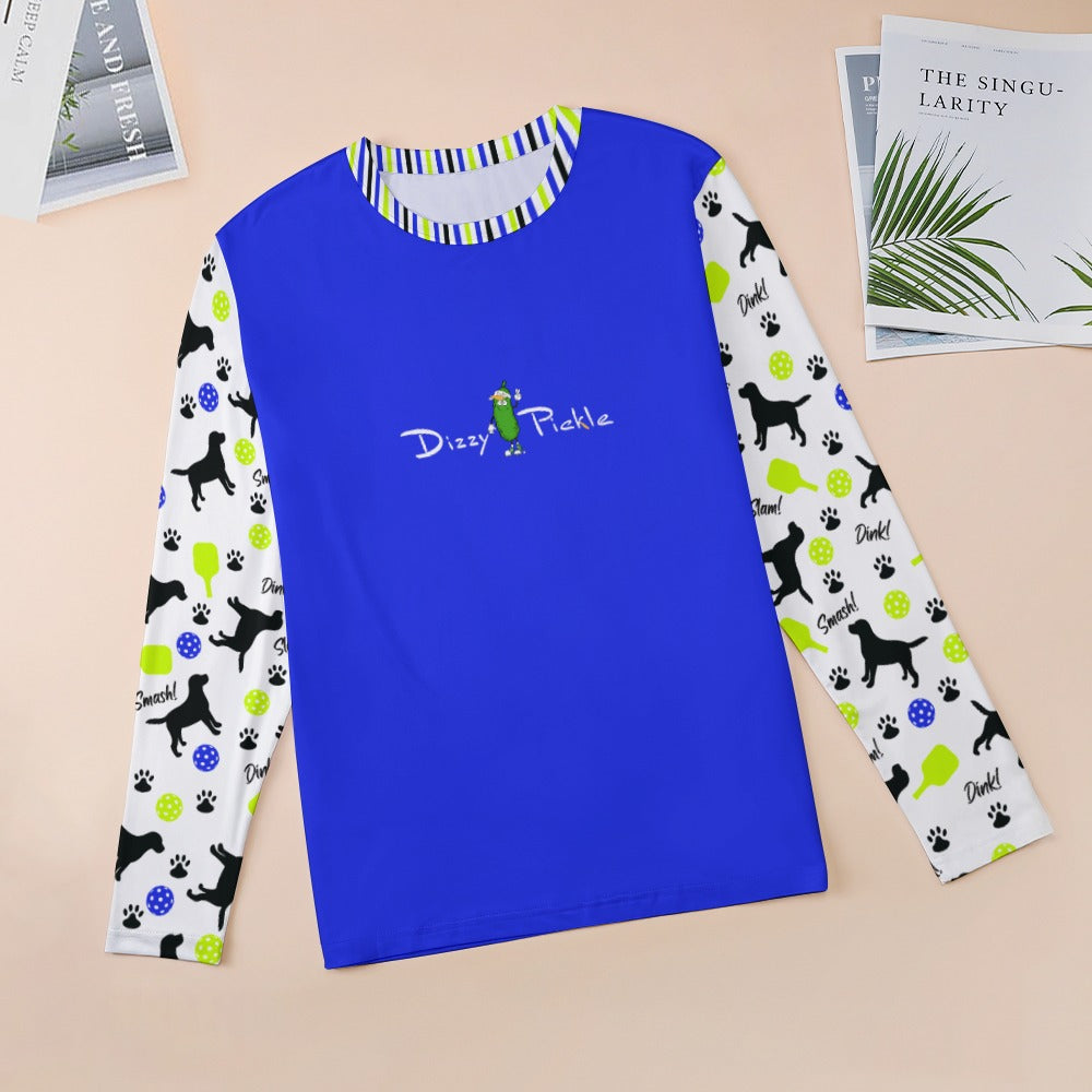 Dizzy Pickle Connie Cobalt Women's Pickleball Stretchable Long Sleeve Shirt