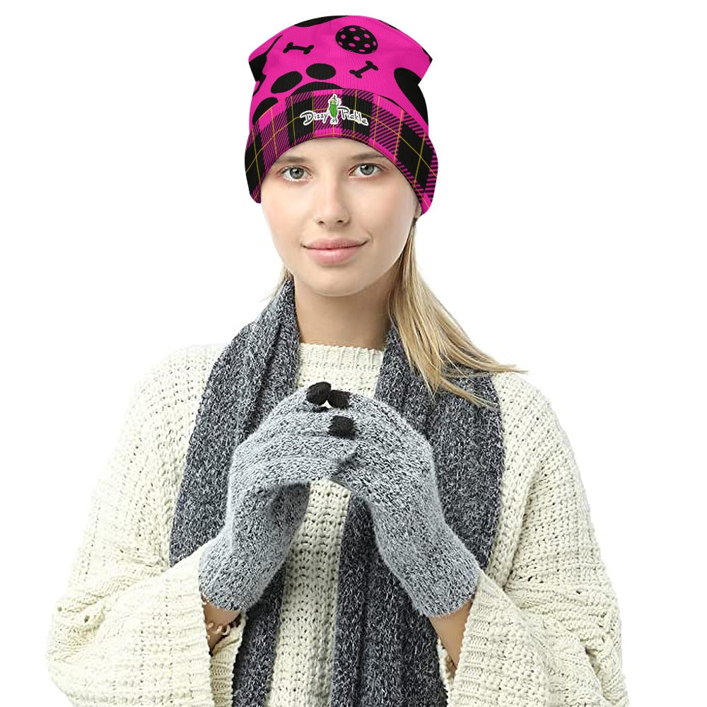 Dizzy Pickle Millie Pink One-Size Knitted Beanie