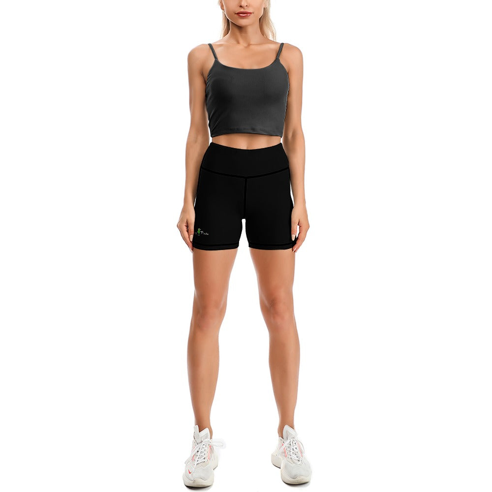 Dizzy Pickle DZY P Classic Black Women's Comfortable Skinny Sports Yoga Shorts