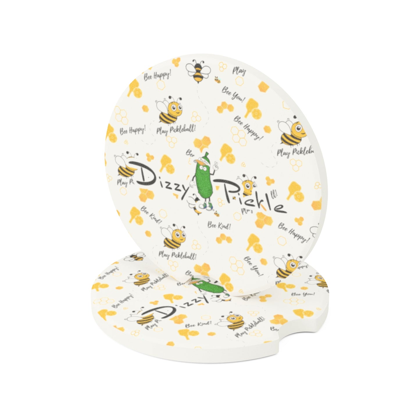 Dizzy Pickle Sandy Soapstone Car Coaster